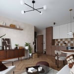 Location d’un appartement élégant de 3 pièces, 53 m², Mokotów, Varsovie, Pologne